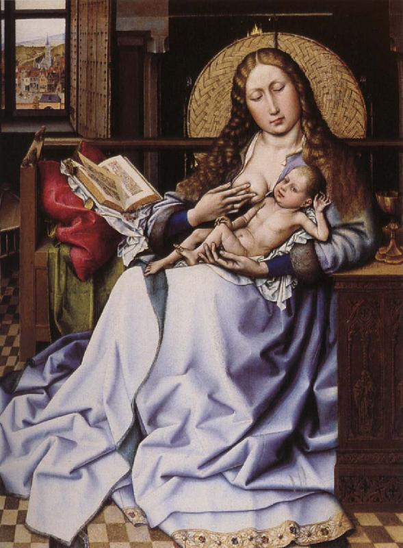 Robert Campin Maria with the child framfor hard oil painting picture